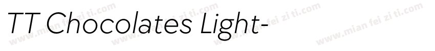 TT Chocolates Light字体转换